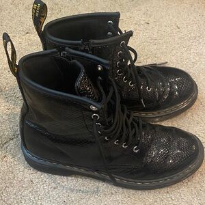 Dr. Martens Black Kids Boots